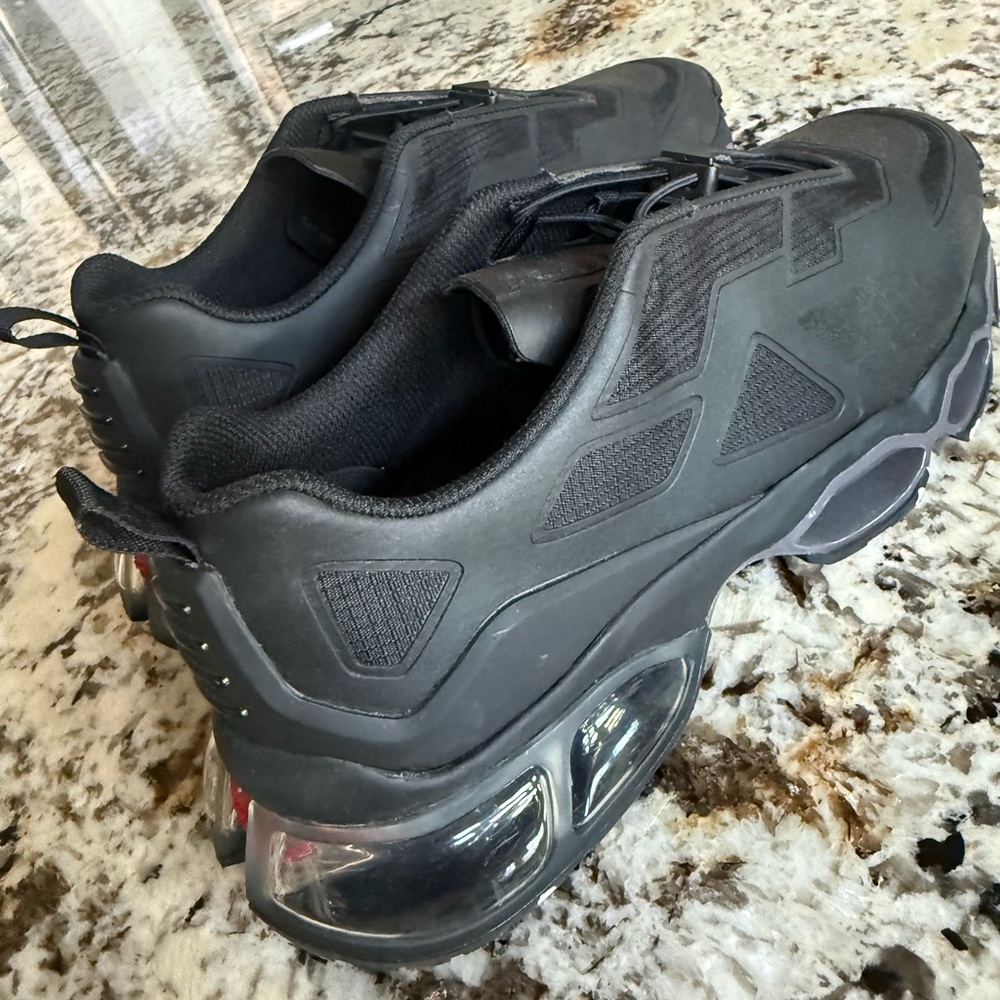 Prada Black Men's Cloudburst Sneaker with Clear Air Bubble Sole